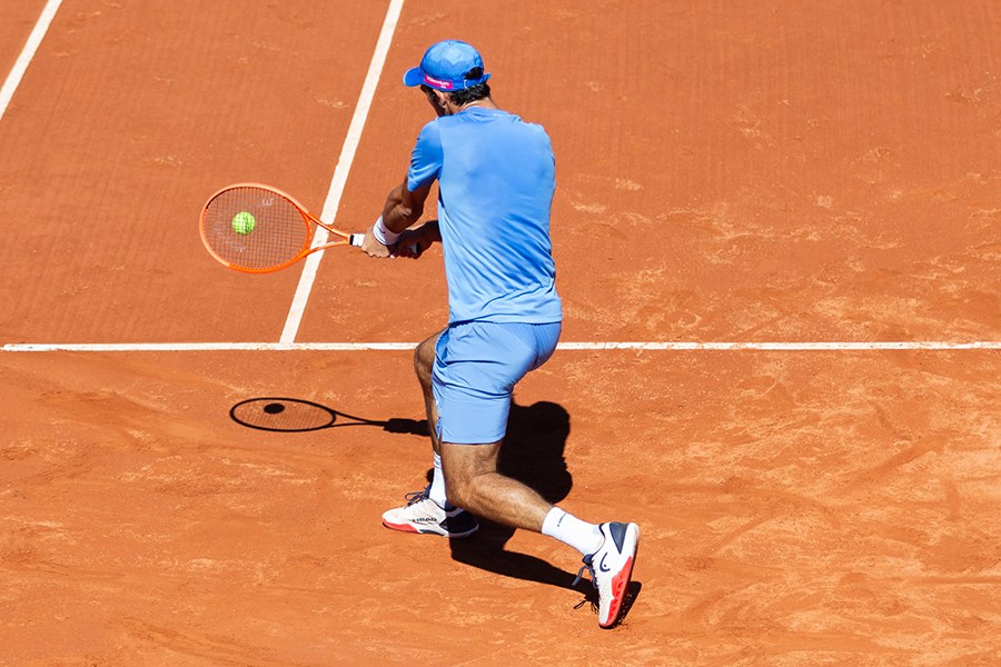 Joueur en match lors du Tournoi Open du TCL Toulon